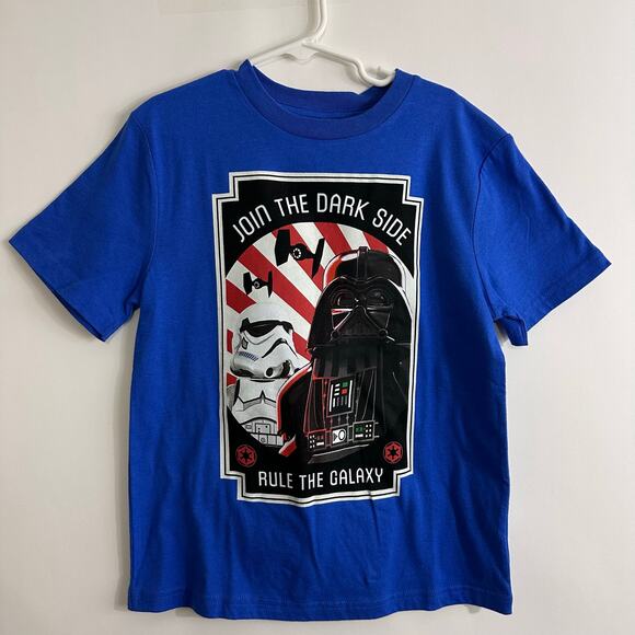 Disney Lego Star Wars "Join the Dark Side Rule the Galaxy" T-Shirt 7 Youth NWT - Picture 1 of 6